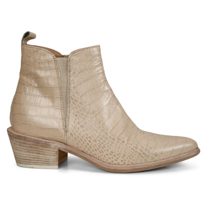 Beige Ankel Støvletter