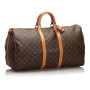 Brown Monogram Keepall Bandouliere