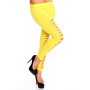Gul tights med rifter