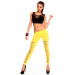 Gul tights med rifter