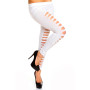 Hvit tights med rifter