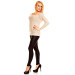 Beige DLC elegant strikket genser Beige DLC elegant strikket genser