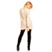 Beige elegant DLC tunika/genser med knyting rundt midjen