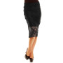 Svart elegant brodert skjørt Svart elegant brodert skjørt