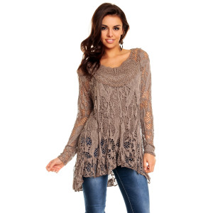 Brun nydelig 2 in 1 tunika