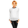 Hvit elegant bluse med steiner
