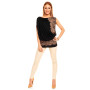 Svart-brun elegant utforming topp