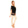 Svart-brun elegant utforming topp