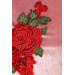 Rosa elegant velvet brodert midi kjole Rosa elegant velvet brodert midi kjole