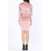 Rosa elegant velvet brodert midi kjole Rosa elegant velvet brodert midi kjole