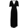 Sort Silver Fashion Maxikjole Sort Silver Fashion Maxikjole