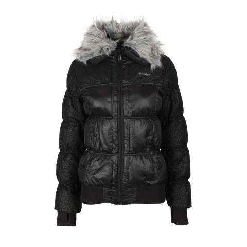 Sort Svart Rock Angel Jakke