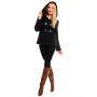 Svart Styled in Italy jakke med hette Svart Styled in Italy jakke med hette