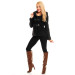 Svart Styled in Italy jakke med hette Svart Styled in Italy jakke med hette