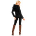 Svart Styled in Italy jakke med hette Svart Styled in Italy jakke med hette