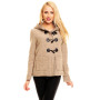 Beige Styled in Italy jakke med hette