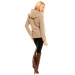 Beige Styled in Italy jakke med hette