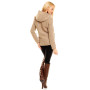 Beige Styled in Italy jakke med hette