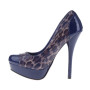 Blå leopard pumps Blå leopard pumps
